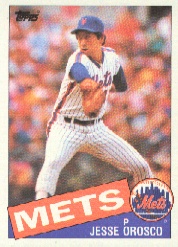 1985 Topps Baseball Cards      250     Jesse Orosco